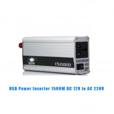 USB 1500W DC 12V to AC 220V Car Power Inverter Charger Converter Adapter Modified Sine Wave