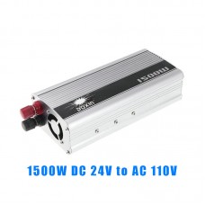 1500W DC 24V to AC 110V Car Power Inverter Charger Converter Adapter Modified Sine Wave