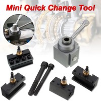 Mini Quick Change Tool Post Holder Kit Set for 7 x10,12,14" Multifix Toolholder