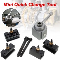 Mini Quick Change Tool Post Holder Kit Set for 7 x10,12,14" Multifix Toolholder