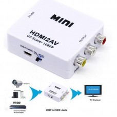 Mini 1080P HDMI to RCA Audio Video AV CVBS Adapter HD MINI HDMI2AV Converter BOX for TV PC PS3 VCR DVD PAL