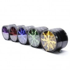 4 Layers Aluminium Alloy Lightning Herb Grinder LV630 Tobacco Crusher Hand Muller 