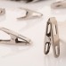 20 PCS Stainless Steel Clothes Pegs Metal Clips for Laundry Drying Hanger Rack Washing Households 