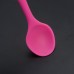 Friendly-silicone Silica Gel Soup Spoon Kitchen Tool Cooking Utensils Solid Translucent Spoon 