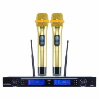 Wireless Microphone Professional UHF PPL Karaoke KTV UHF PPL Transmitter Receiver for Outdoor Stage Event