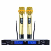 Wireless Microphone Professional UHF PPL Karaoke KTV UHF PPL Transmitter Receiver for Outdoor Stage Event