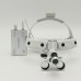 2.5X Surgical Medical Surgeon Operation Magnifier 3W LED Headlight Loupe Medical Headband Magnifier