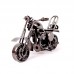 Motorcycle Model Retro Motor Figurine Iron Motorbike Prop Handmade Boy Gift Kid Toy Decor