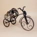 Retro Vine Art Tricycle Wine Rack European-style Iron Wine Holder Frame Home Furnishing Articles