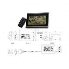 Risunmotor 60V/72V LCD3 Display Control Meter Control Panel for e-Bike DIY Conversion Kit Parts