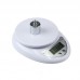 5kg/1g Kitchen Digital Scale Balance Food Diet Postal Weight Scale LCD Electronic White Scales