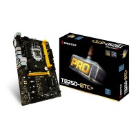 TB250-BTC+ Mining Motherboard Intel B250 Chipset Support 8 PCI-e Slots with 8 Cards