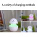 DC 5V 1.5W Egg Humidifier USB Egg Ultrasonic Humidifier Portable LED Light 