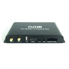 Mobile Car DVB-T2 Digital TV Receiver H.264 Real 4 Chip 160-180km/h