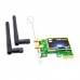 WAE3400 PCI-E Dual Frequency 2.4G/5G 300Mbps 300M 802.11b/g/n Wireless WiFi Card Adapter