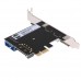 U3V14S 2 Port USB 3.0 Card PCI-e to Internal Ports Adapter PCI-E 5.0Gbps Add On Card 