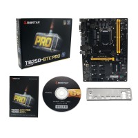 TB250-BTC PRO Mining Motherboard Intel B250 Chipset Support 12 PCI-e Slots with 12 Cards