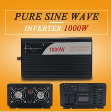 Pure Sine Wave Power Inverter 1000W DC 12V/24V/48V to AC 120V/220V 