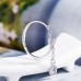 Water Drop Women Charms Chain Fashion Finger Ring Adjustable Waterdrop Rings Jewelry