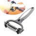 Multifunction Stainless Steel Rotary Potato Peeler Vegetable Fruit Cutter Kitchenware 3 Blade