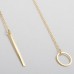Fashion Simple Simple Chain Metal Ring Short Alloy Necklace Necklace Gold Silver