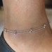 Copper Beads Anklets Copper Multi Chain Bracelet Double-layer Chains Anklets