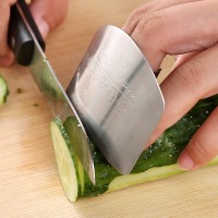 Kitchen Finger Hand Protector Guard Stainless Steel Chop Slice Shield Cook Tool 
