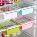 Slide Kitchen Fridge Freezer Space Saver Organizer Storage Rack Shelf Holder