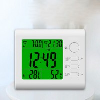 Multi function Alarm Clock Temperature Thermometer Humidity Hygrometer Snooze Calendar