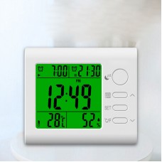 Multi function Alarm Clock Temperature Thermometer Humidity Hygrometer Snooze Calendar