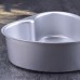 6" Heart Mousse Cake Pastry Mold Mould Pan Bakeware Removable Aluminium Alloy
