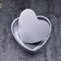 6" Heart Mousse Cake Pastry Mold Mould Pan Bakeware Removable Aluminium Alloy