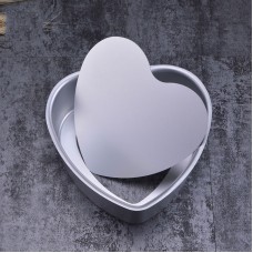6" Heart Mousse Cake Pastry Mold Mould Pan Bakeware Removable Aluminium Alloy