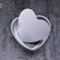 10 Inch Kitchen Removable Pan Alloy Heart Shaped Cake Mold Baking Bakeware Aluminum