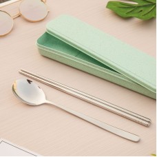 Fashion Stainless Steel Spoon and Chopsticks Box Set Tableware  