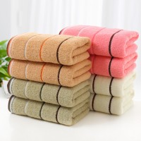 Cotton Towel Stripe Face Hand Bath Cloth Sheet Bathroom Absorbent Home 74x34cm   