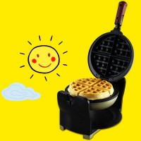 220V Rotatable 1000W Non-stick Waffle Maker Crepe Maker Cake Baking Anti Overflow Breakfast Machine