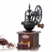 Vintage Grinder Manual Coffee Bean Grinding Retro Machine Hand Wooden Burr Mill