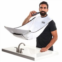 Beard Apron Gather Whiskers Cloth Bib Facial Hair Trimmings Catcher Cape Sink    