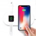 7.5W 2 in 1 Multi-function Qi Wireless Quick Charger for iPhoneX 8 Plus and iWatch