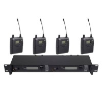 SR2050 IEM 2 Channels Transmitter Wireless In Ear Stage Monitor System 4 Receiver