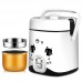 1.2L Mini Rice Cooker 220V 200W Power Electric Steamer Warmer Mechanical Type Home Use 