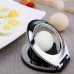 Egg Slicer 2-in-1 Compact Hard Boiled Egg Cutter Splitter Wedger Kitchen Tool