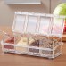 Seasoning Box Separable Spice Rack Seasoning Jars Acrylic Crystal Spice Transparent