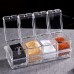 Seasoning Box Separable Spice Rack Seasoning Jars Acrylic Crystal Spice Transparent