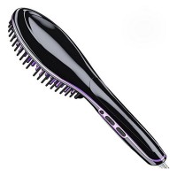 Hot Electric Hair Straightener Comb LCD Iron Brush Auto Fast Hair Massager Tool