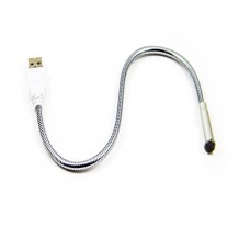 USB LED Light Adapter Cable Flexible Metal Hose Lamp 5V for Notebook Laptop PC Computer