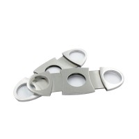 Stainless Steel Pocket Cigar Cutter Knife Double Blades Scissors Shears