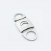 Stainless Steel Pocket Cigar Cutter Knife Double Blades Scissors Shears