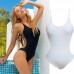 Women One-Piece Swimsuit Bandage Bikini Push-up Padded Backless Bathing Swimwear 